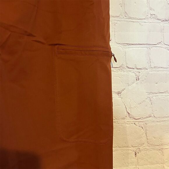 Duluth Trading Women's Orange Track Pants Size L Activewear 31" Inseam - Picture 4 of 4